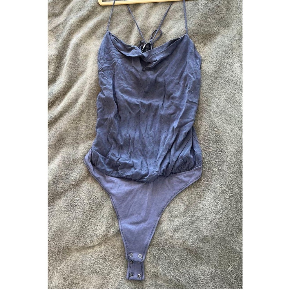 5 FOR $25‼️ Abercrombie & Fitch Blue Cowl Neck Bodysuit